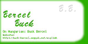 bercel buck business card